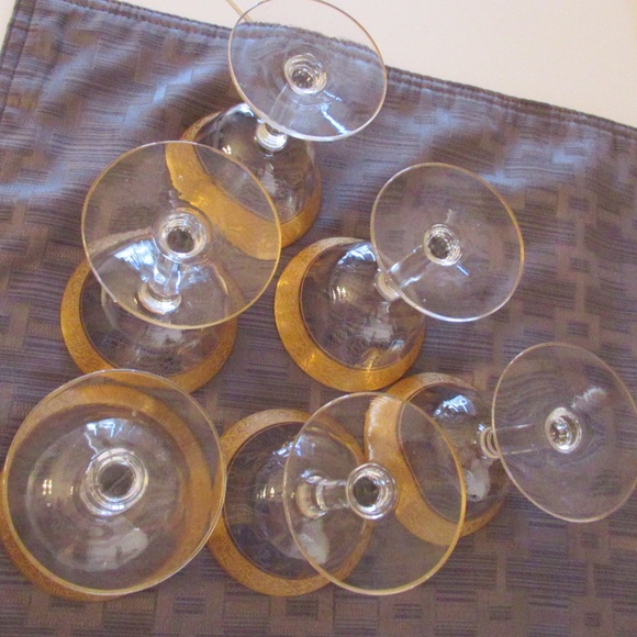 Tiffin Franciscan Ramble Rose Cocktail glasses - Picture 5 of 8